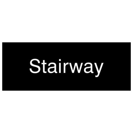 Accuform 8 in W x 3 in H, Engraved Plastic PSG838BK